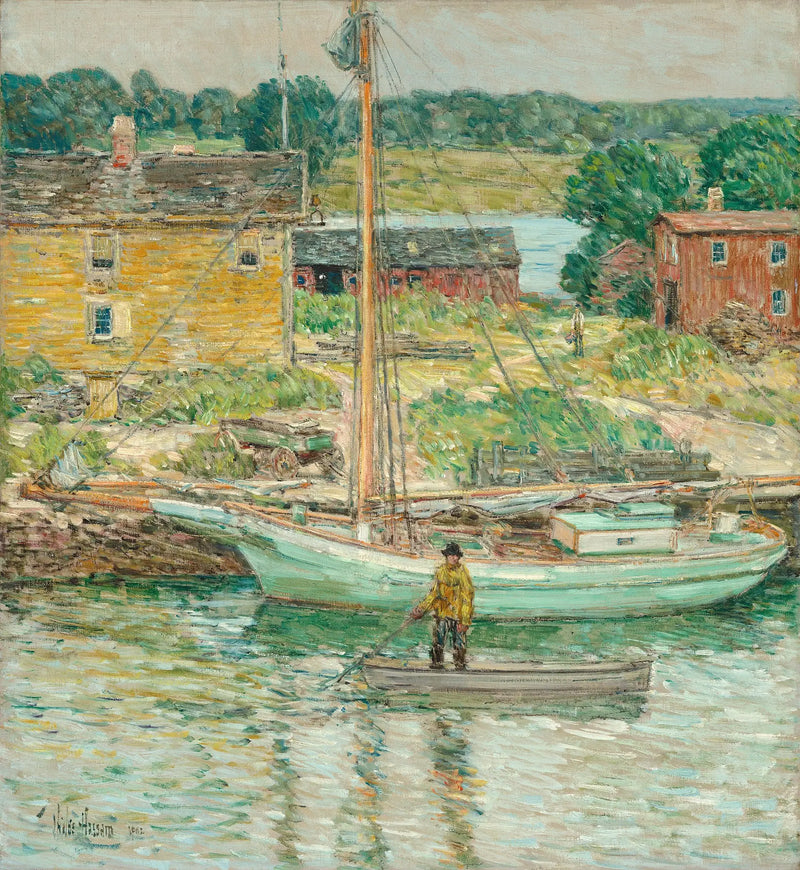 Sloop à huîtres, Cos Cob - Childe Hassam