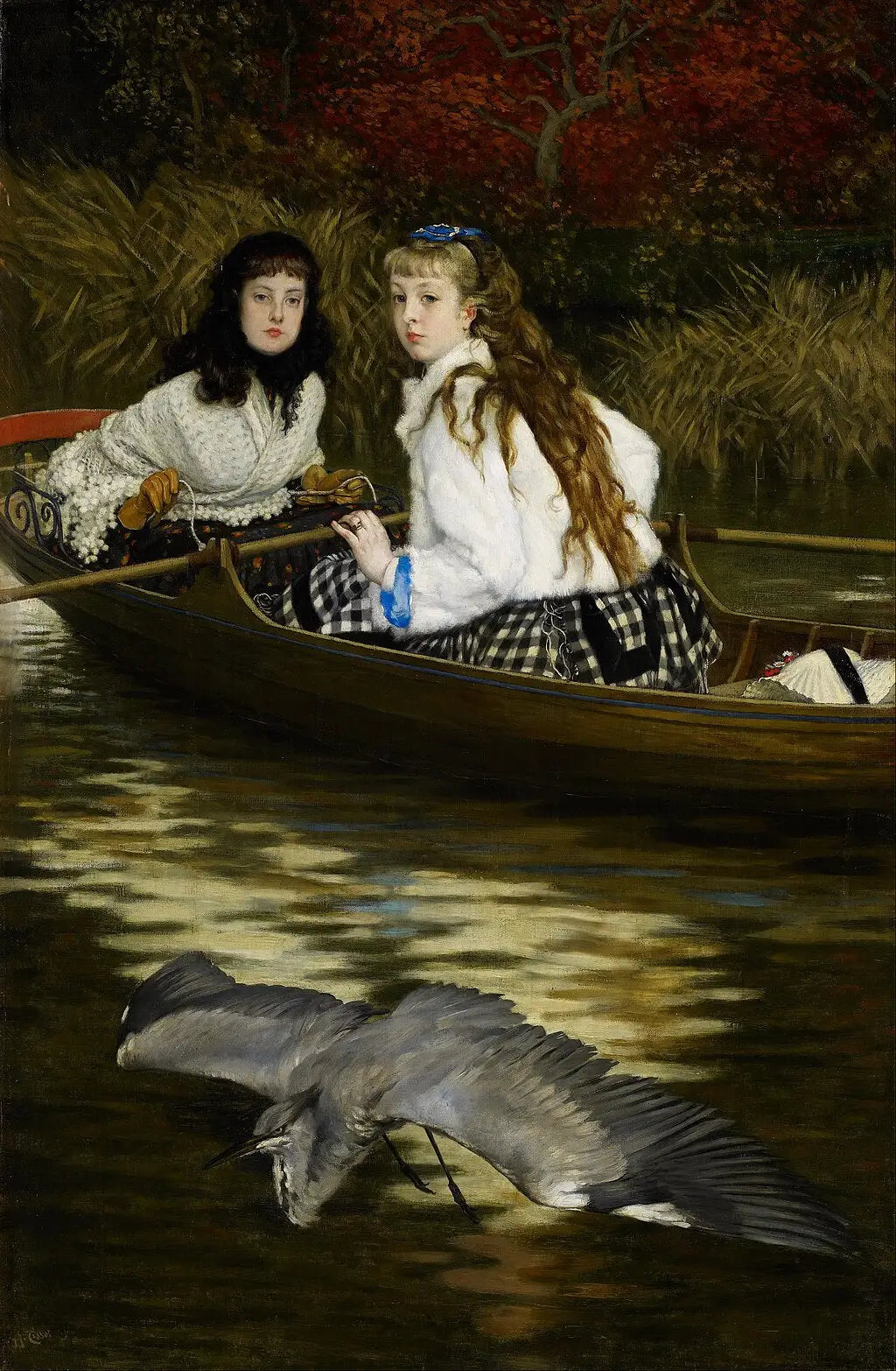 Sur la Tamise un héron - James Tissot - Alpha Reproduction
