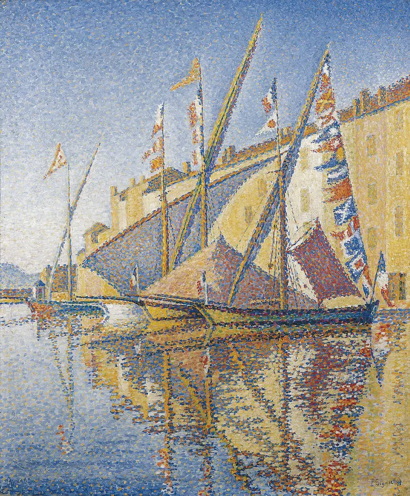 Ozdobené tartany - Paul Signac