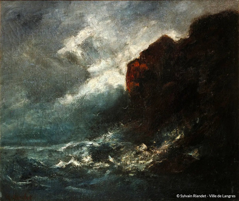 Bouře na moři - Gustave Courbet