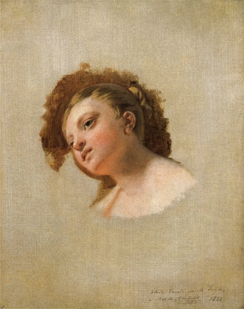 Hlava mladé ženy - Jean-Auguste-Dominique Ingres