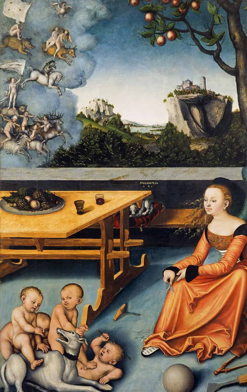 Alegorie melancholie - Lucas Cranach starší