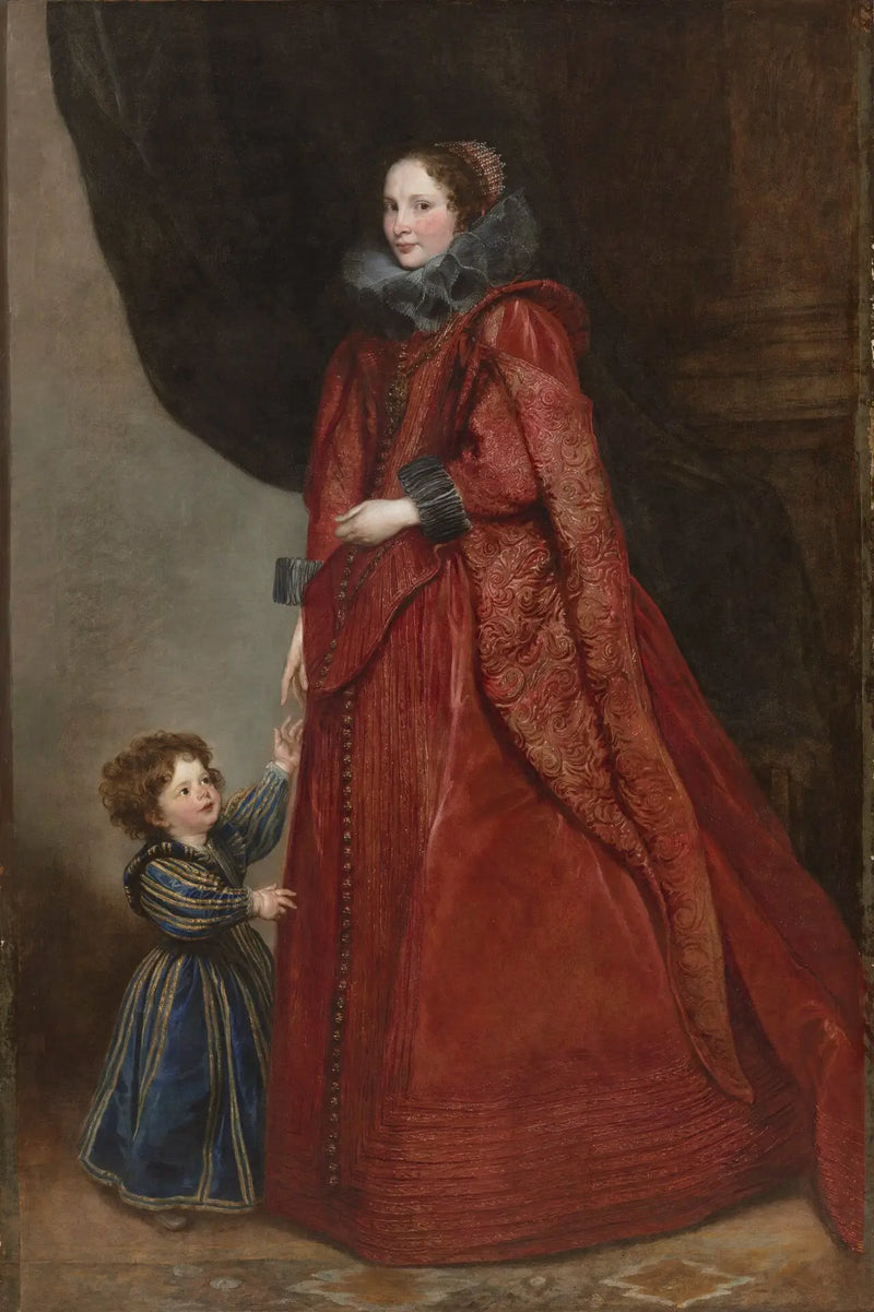 Ženská z Janovského kraje s dítětem - Antoine van Dyck