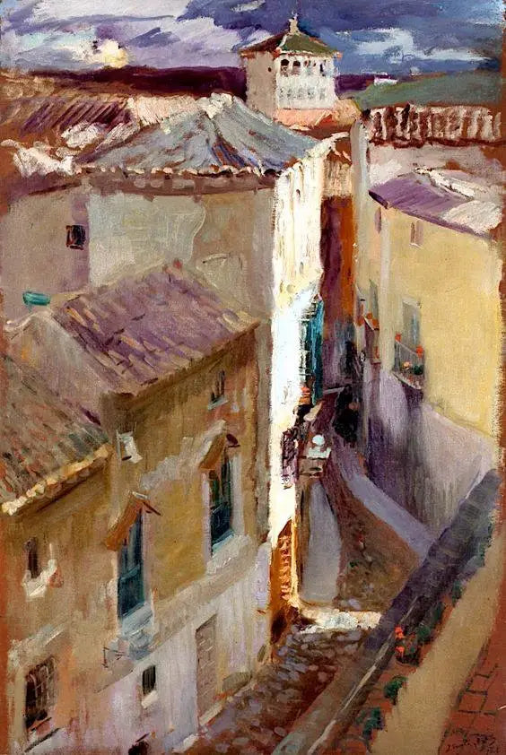 Ulice v Toledu (Una Calle de Toledo) - Joaquín Sorolla