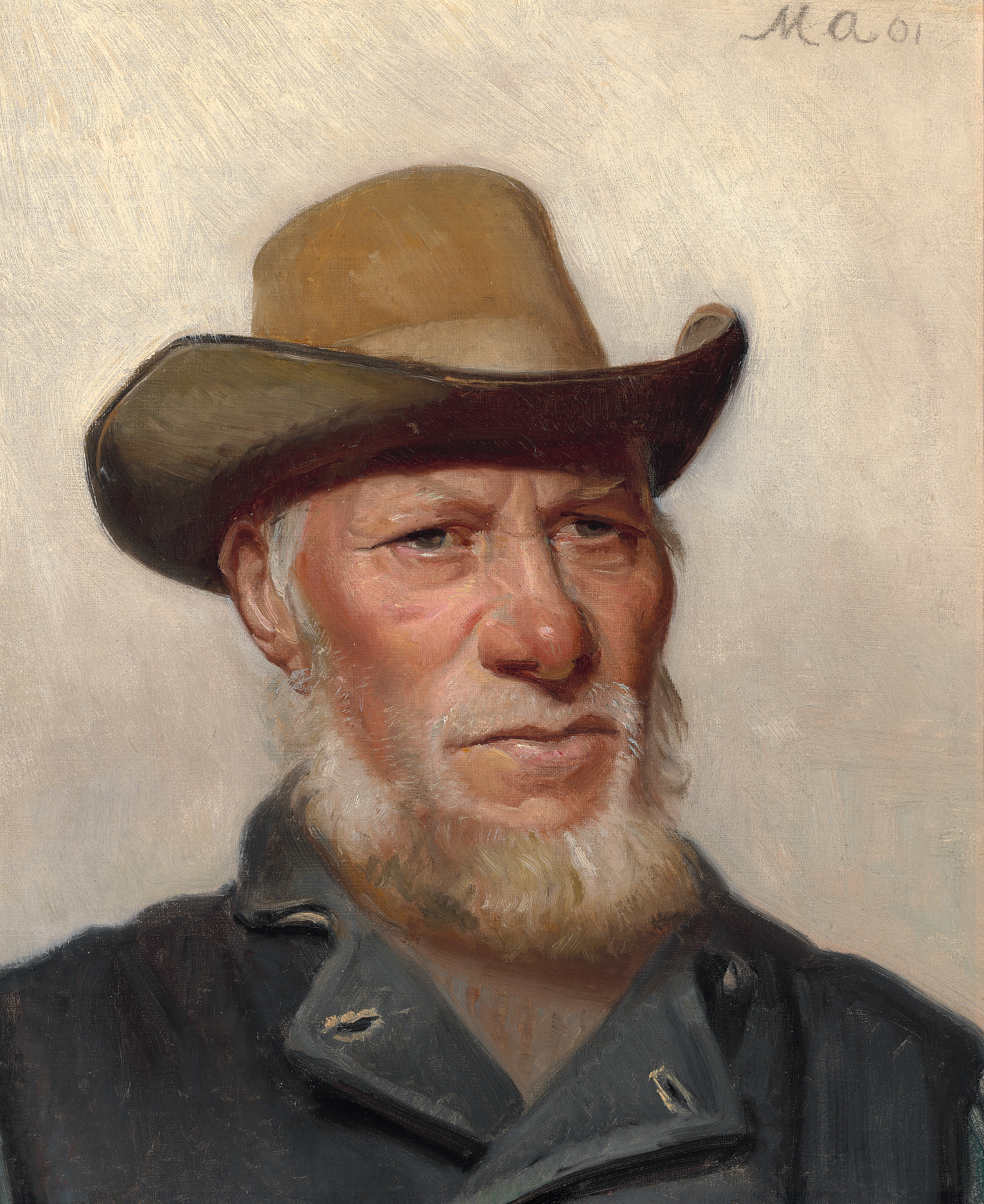 Un pêcheur de Skagen. - Michael Peter Ancher - Alpha Reproduction