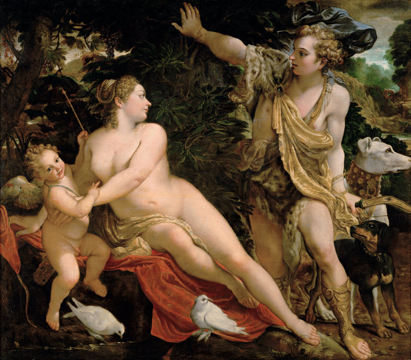 Venuše, Adonis a Kupid - Annibale Carracci