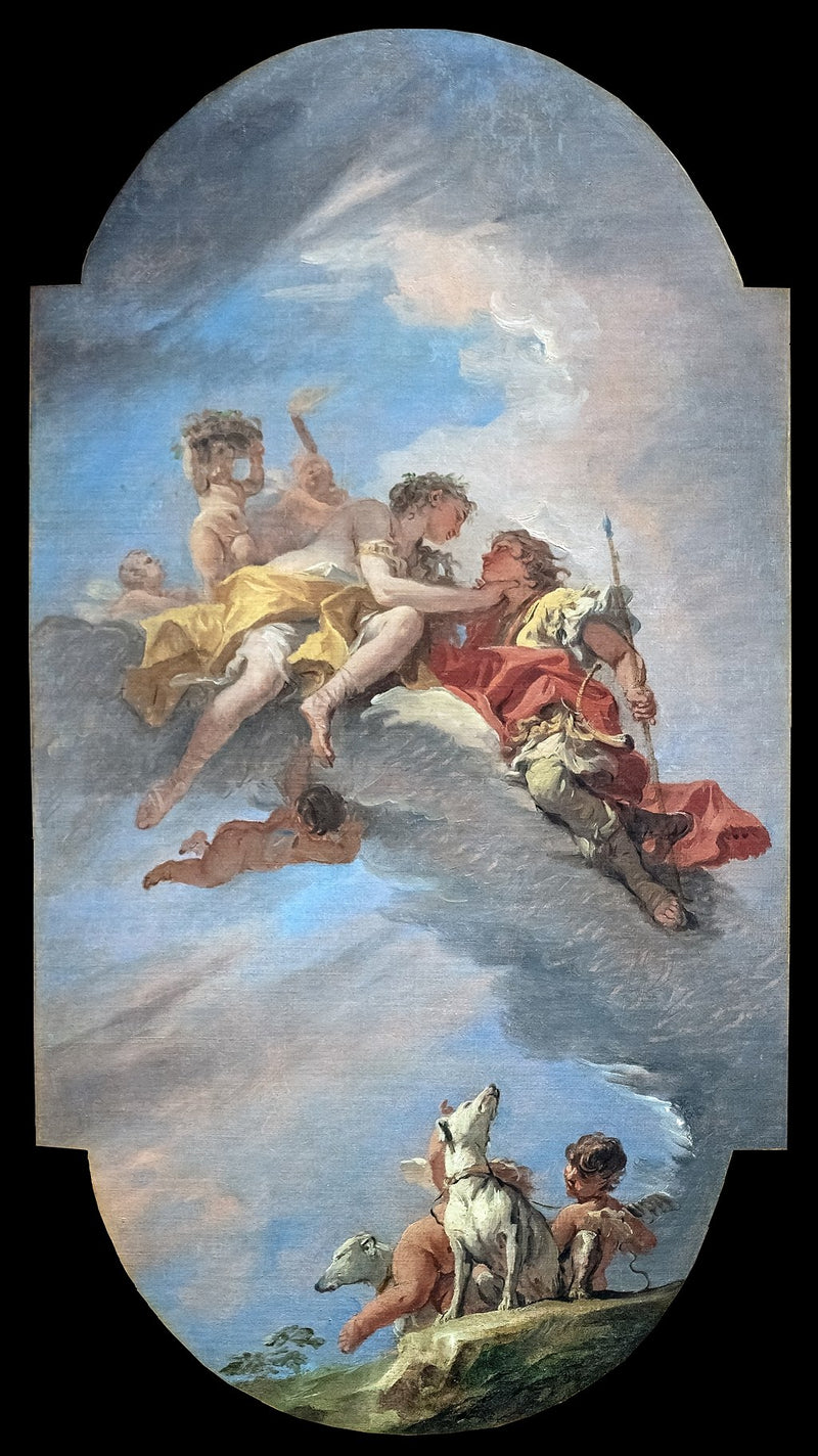 Venuše a Adonis - Sebastiano Ricci