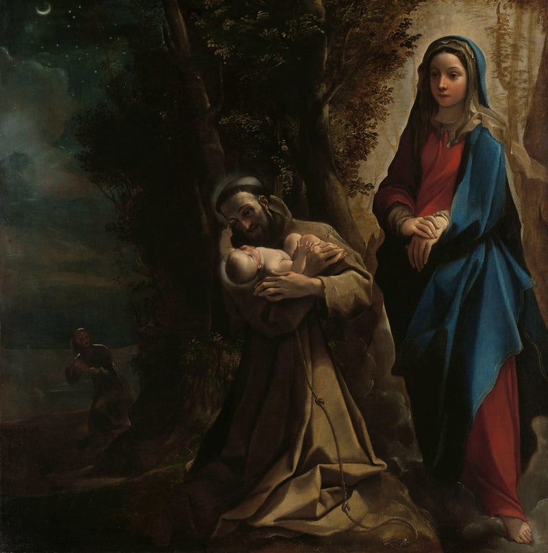 Pohled svatého Františka z Assisi - Ludovico Carracci
