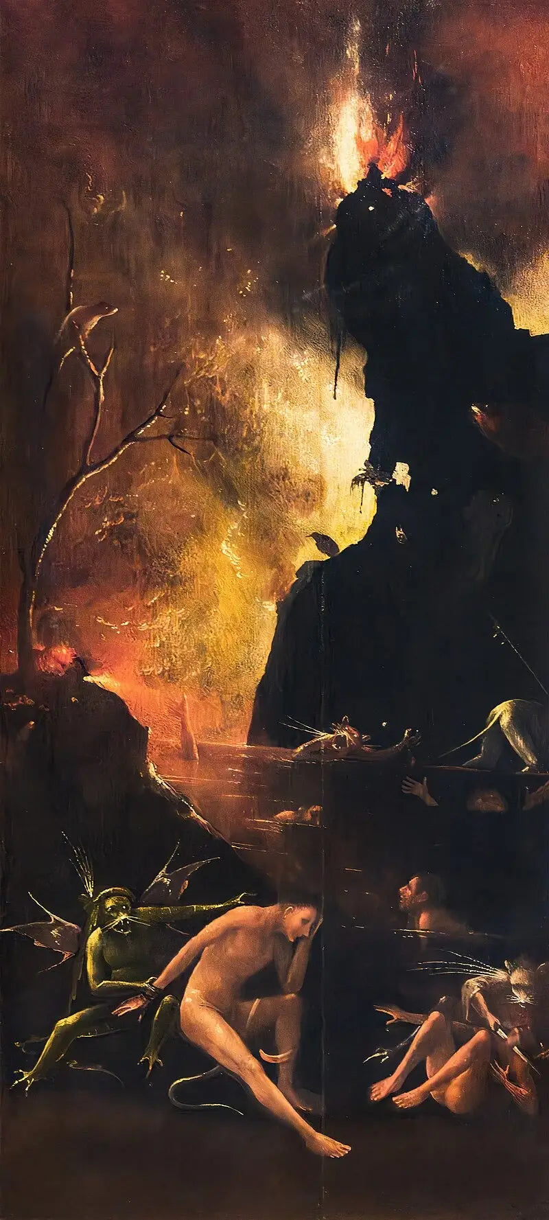 Vize posmrtného života: peklo - Hieronymus Bosch