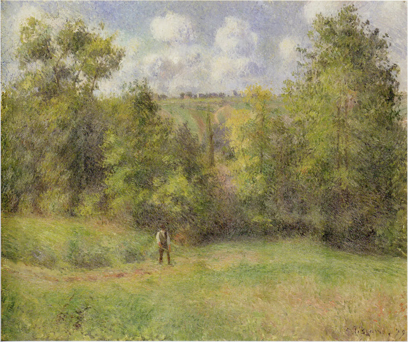 Pohled na silnici v Ennery - Camille Pissarro