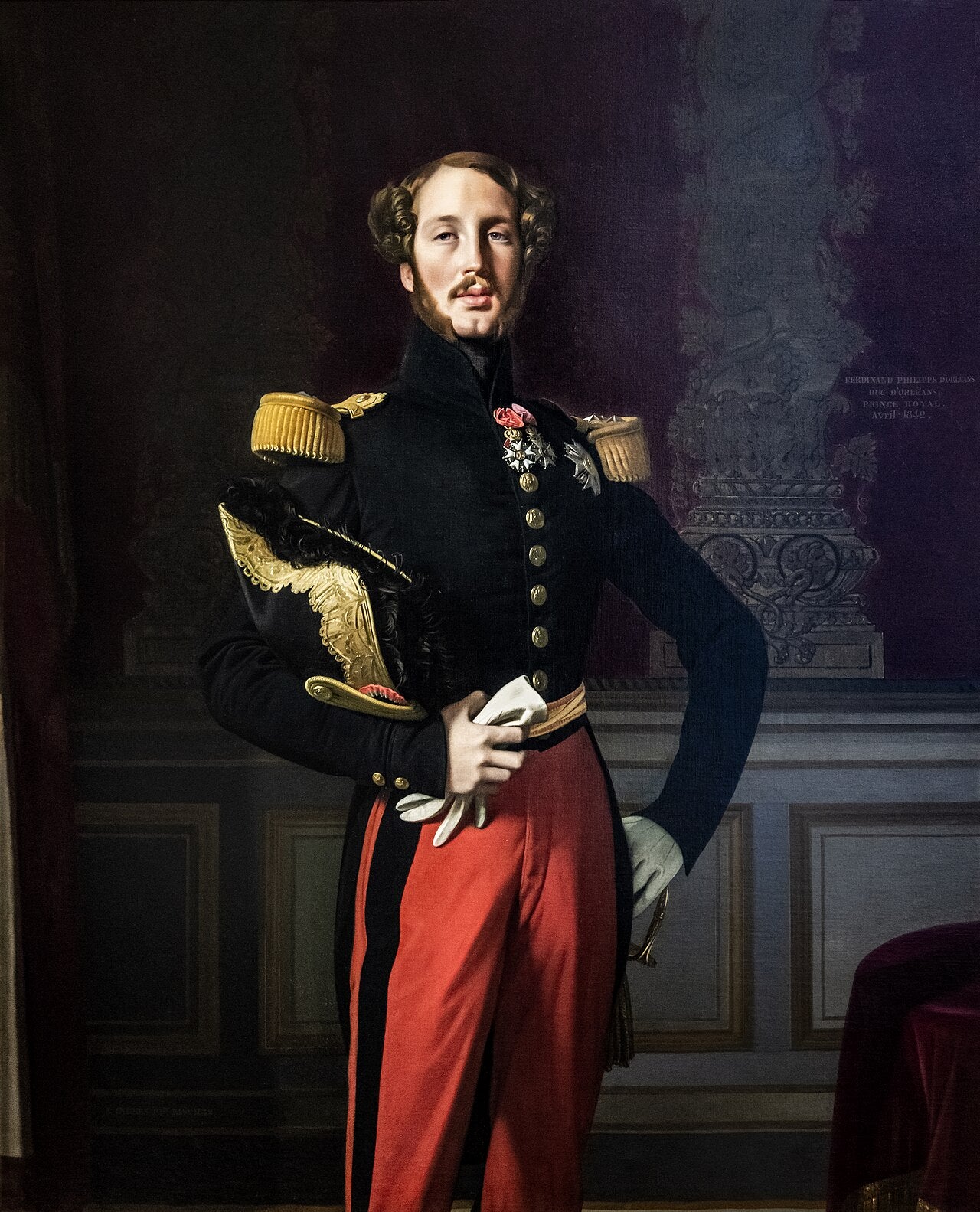 portrét Ferdinanda-Philippa, vévody z Orléans - Jean-Auguste-Dominique Ingres