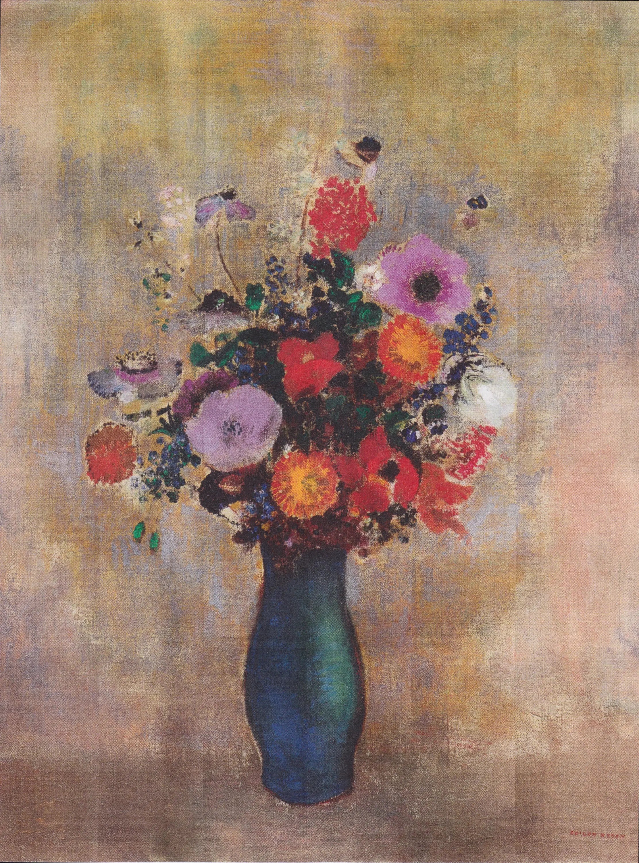 Fleurs des champs - Odilon Redon - Alpha Reproduction