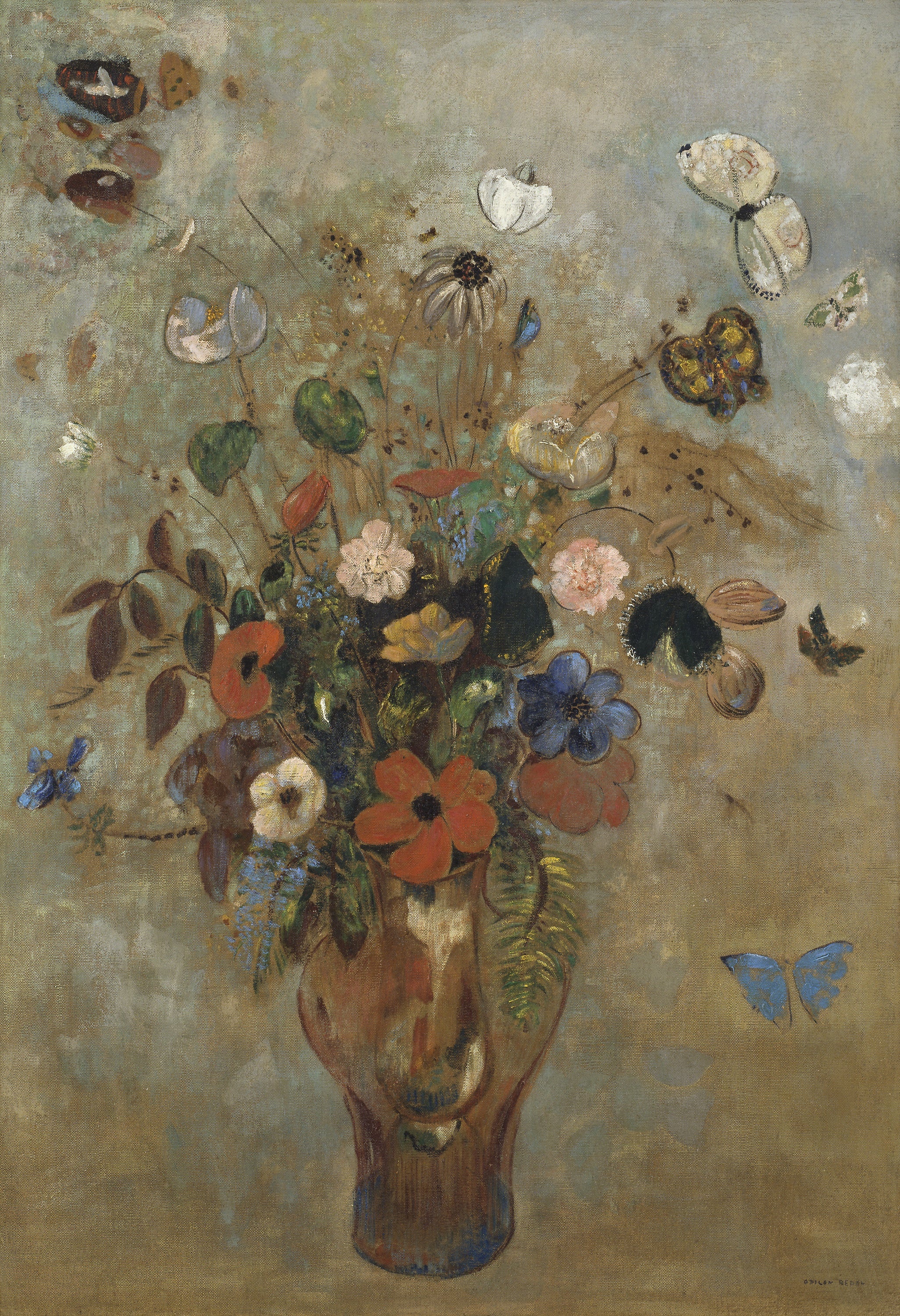 Nature morte aux fleurs - Odilon Redon