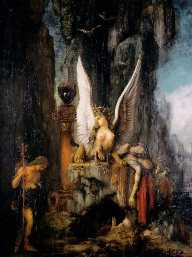 Oidipus na cestě - Gustave Moreau