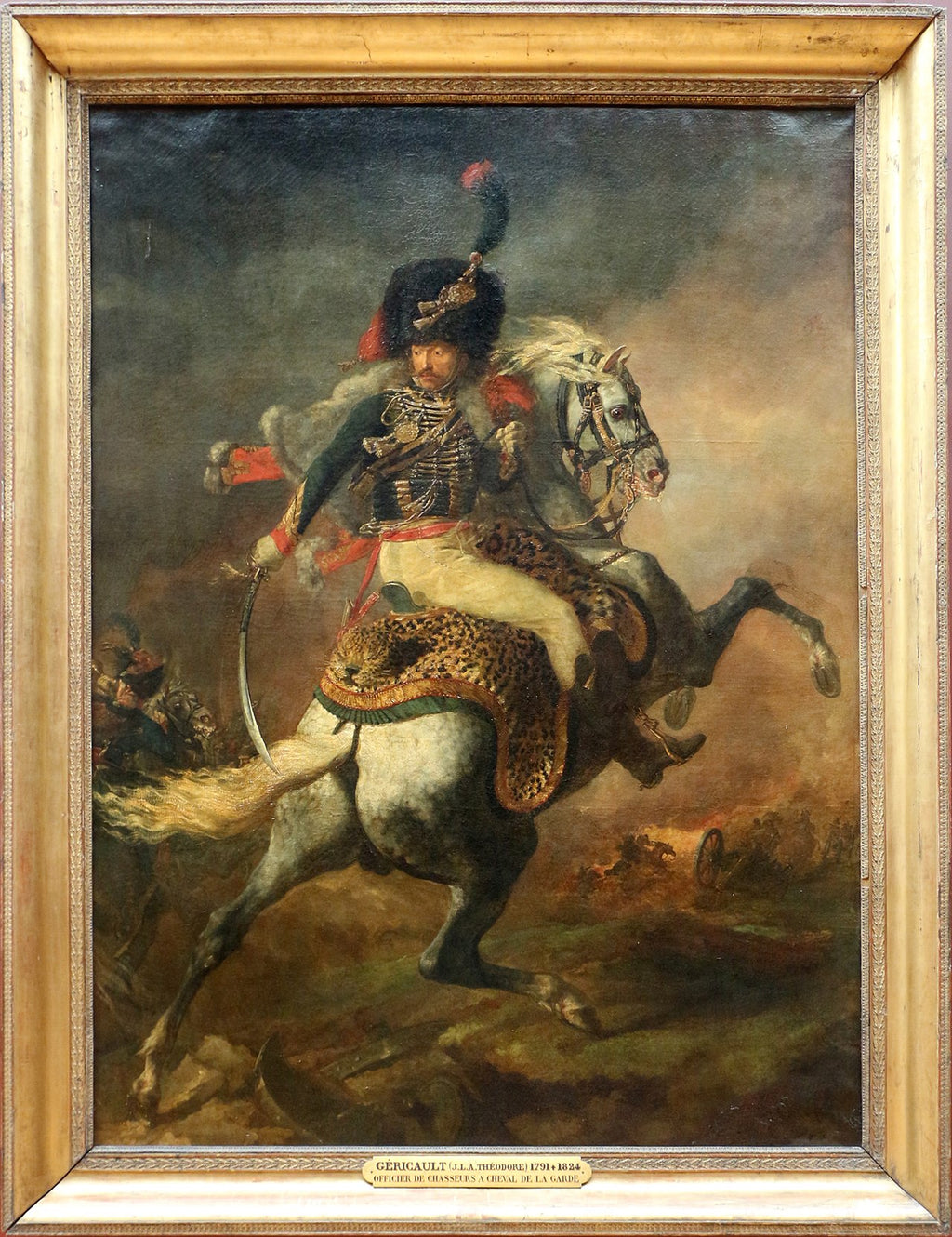 Oficiální jezdec gardy císaře v útoku - Théodore Géricault