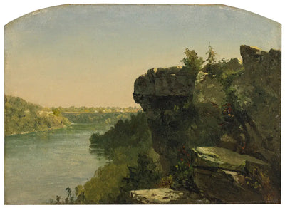Vue sur la rivière des falaises - John Frederick Kensett - Alpha Reproduction