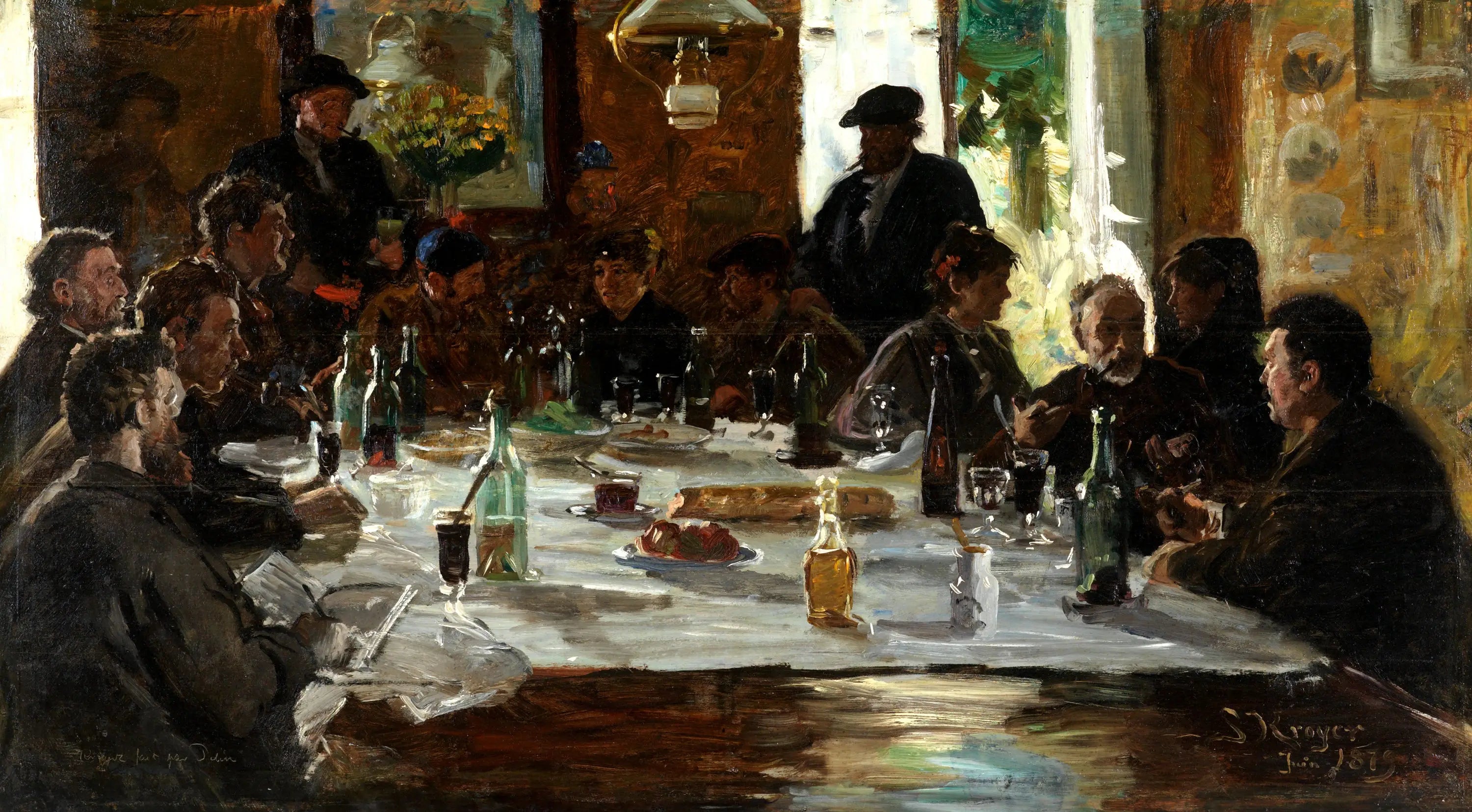 Déjeuner d’artistes. Cernay-la-Ville - Peder Severin Krøyer - Alpha Reproduction