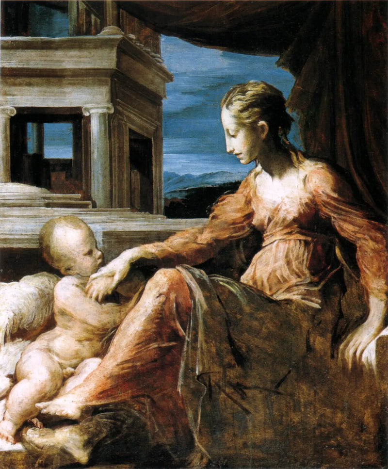 Madona s dítětem - Parmigianino