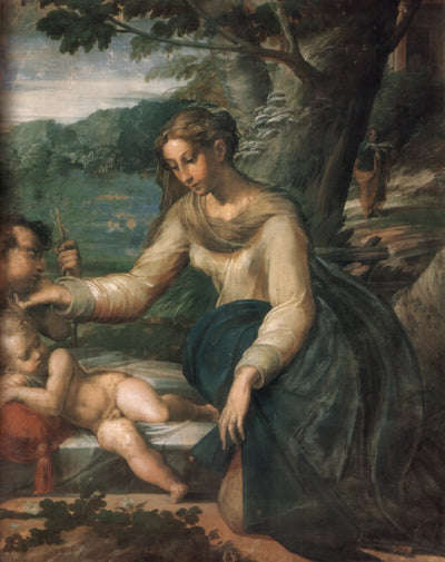 Sainte Famille avec le petit saint Jean - Parmigianino - Alpha Reproduction
