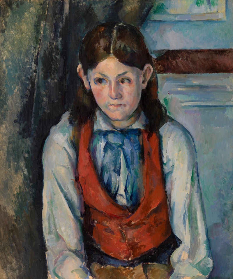 Chlapec v červené vestě - Paul Cézanne