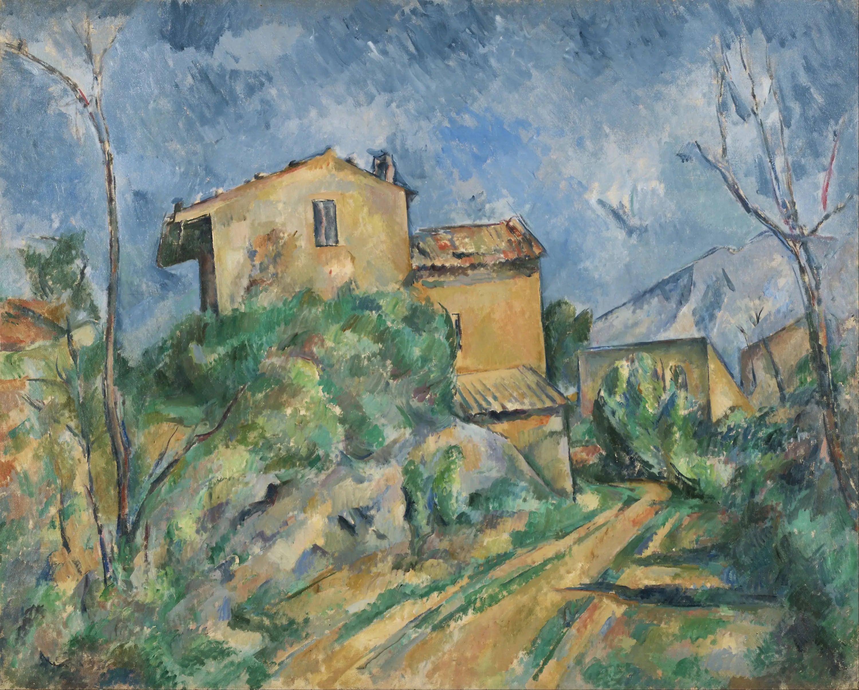 Reproduction du tableau « La Maison Maria sur la route du Château Noir - Paul Cézanne » par Alpha Reproduction en peinture à l’huile