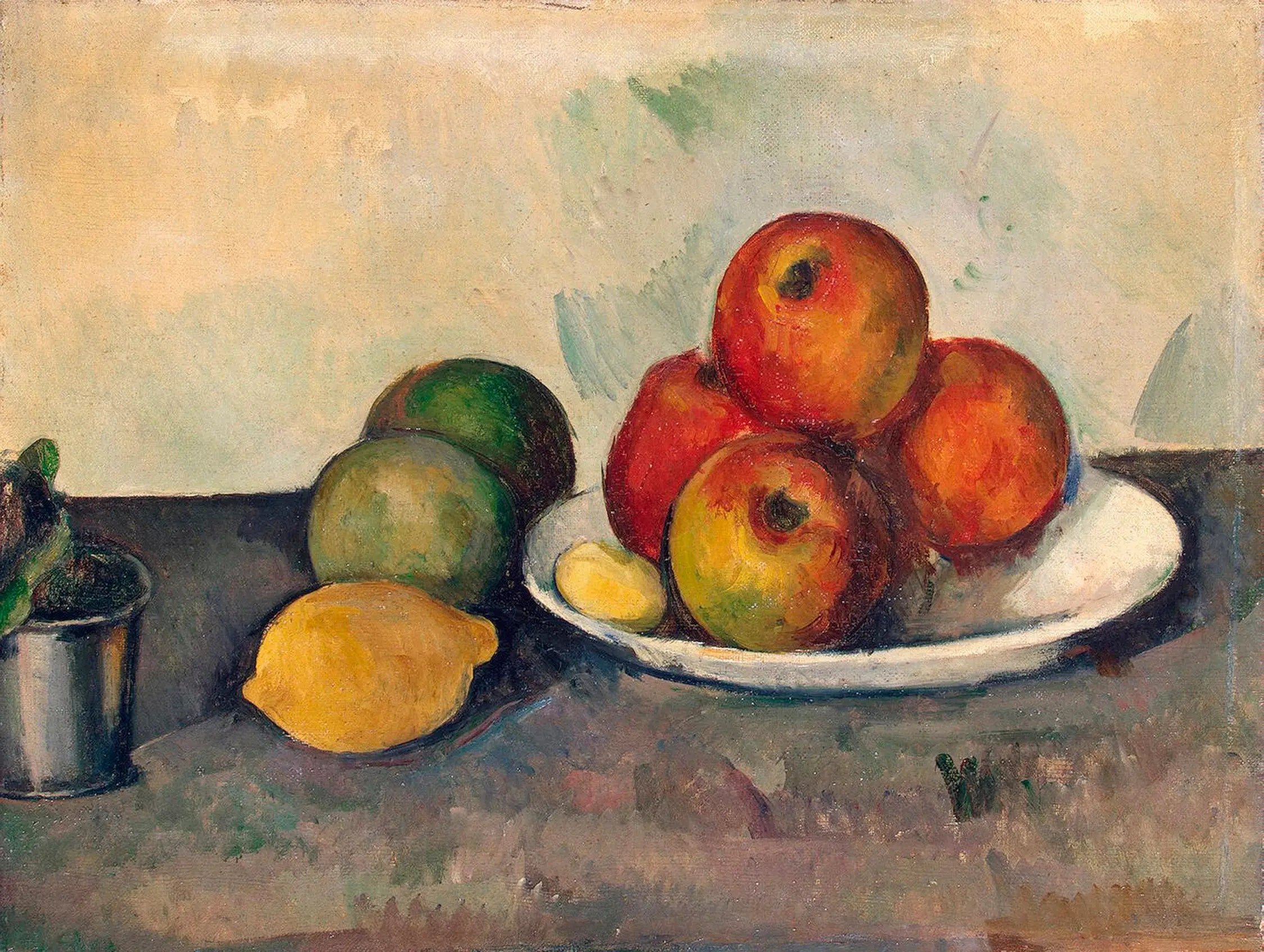 Reproduction du tableau « Nature morte aux pommes - Paul Cézanne » par Alpha Reproduction en peinture à l’huile
