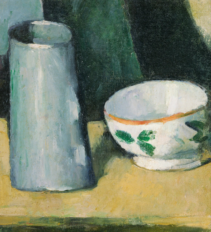 Miska a krabička na mléko - Paul Cézanne