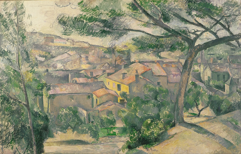 L'Estaque ráno, pohled proti světlu - Paul Cézanne