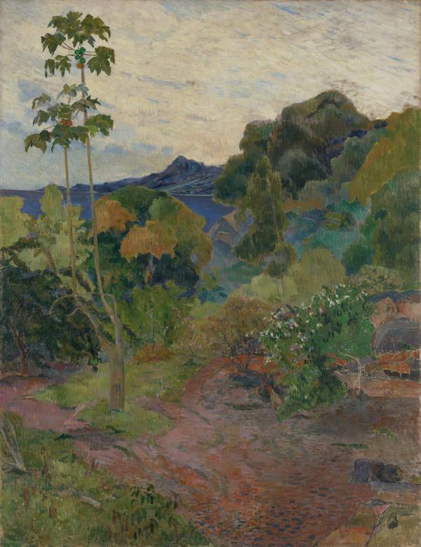 Reproduction du tableau « Végétation tropicale, Martinique - Paul Gauguin » par Alpha Reproduction en peinture à l’huile