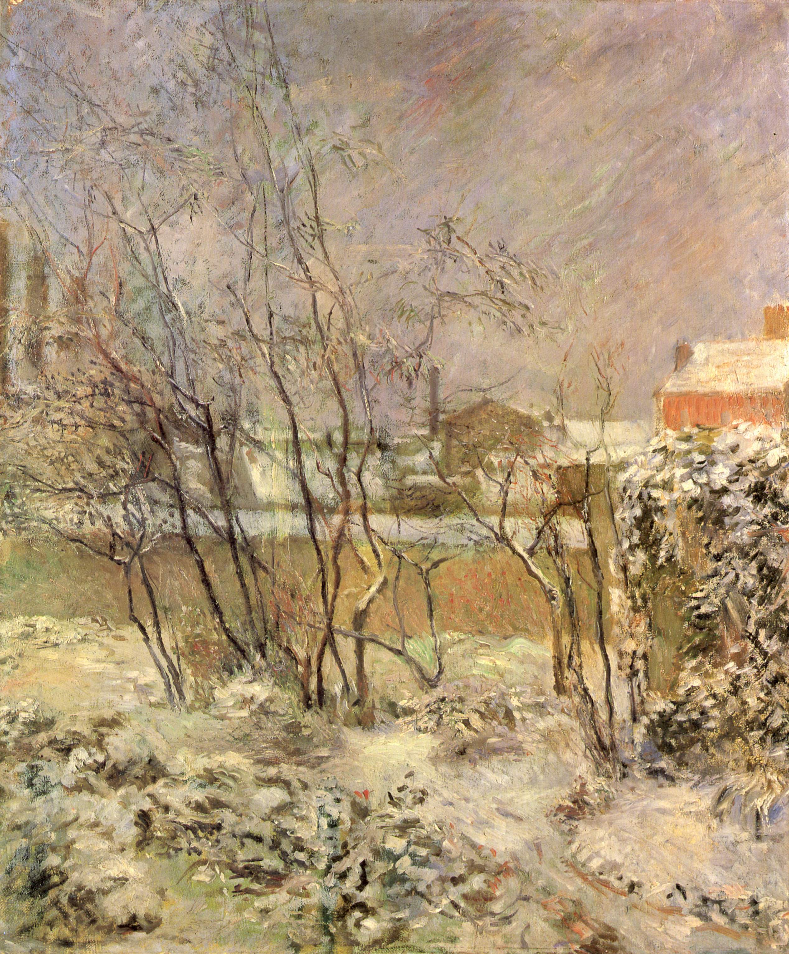 Sníh na ulici Carcel - Paul Gauguin