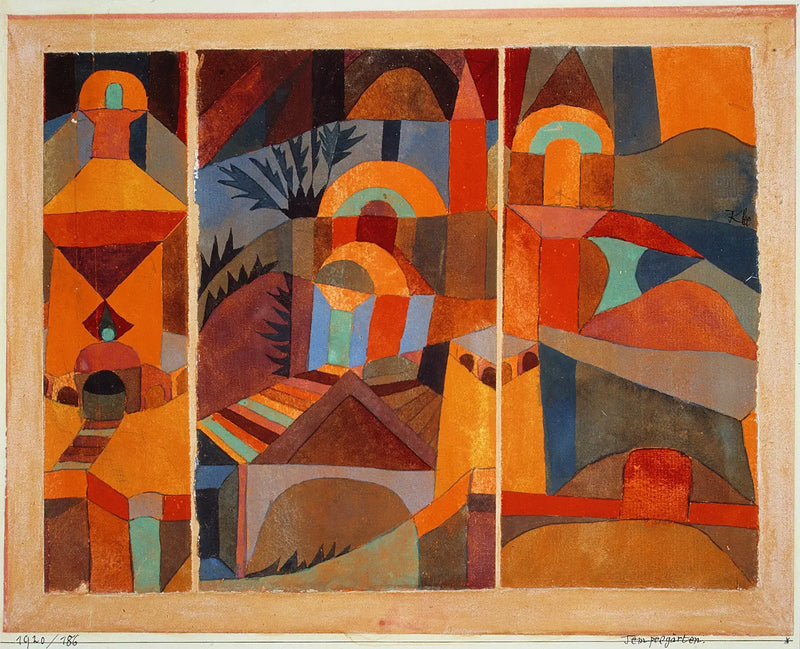Zahrady chrámu - Paul Klee