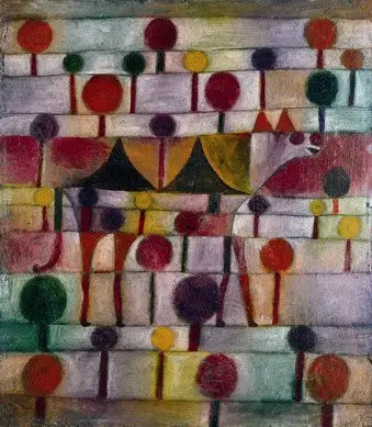 Velbloud (v krajině rytmizované stromy) - Paul Klee