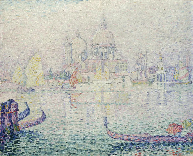 Kanál Giudecca, Ráno (Santa Maria della Salute) - Paul Signac