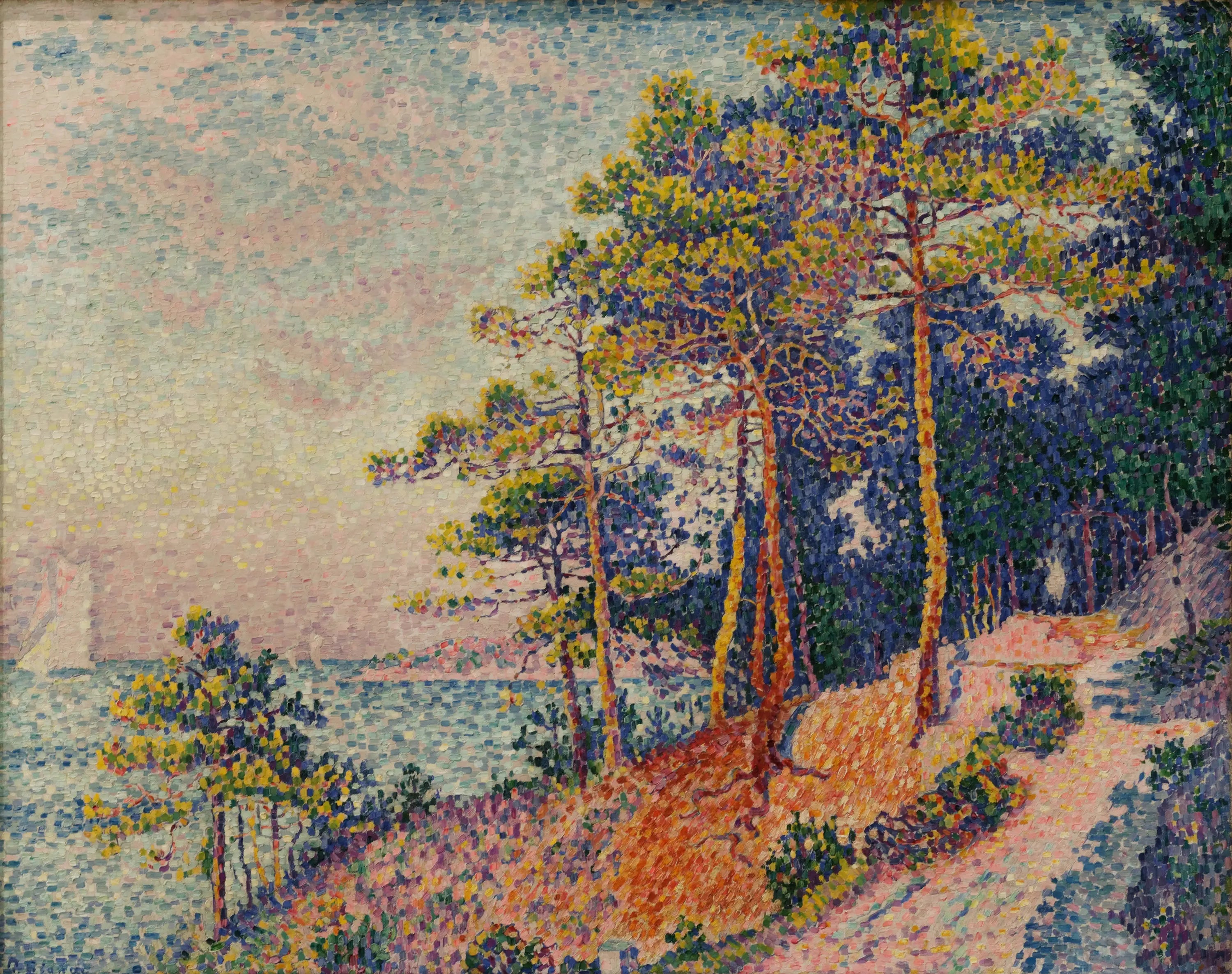 Reproduction du tableau « Le Sentier des douanes - Paul Signac » par Alpha Reproduction en peinture à l’huile
