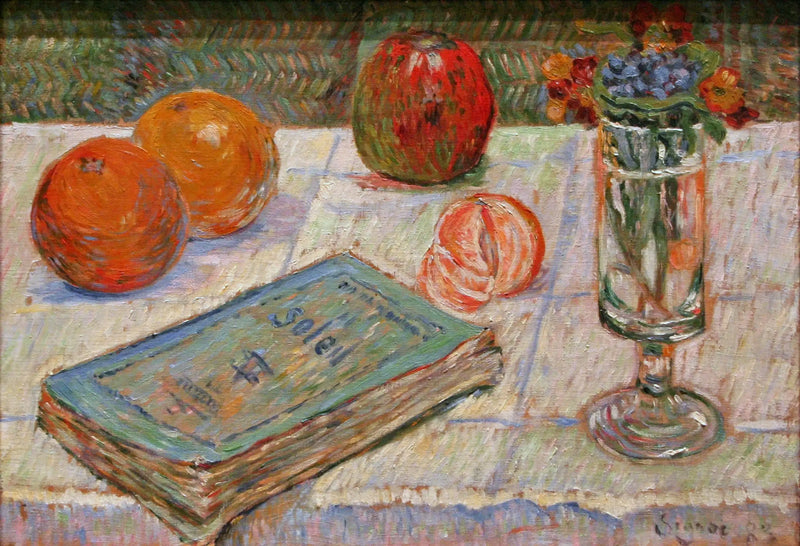 Zátiší s knihou - Paul Signac