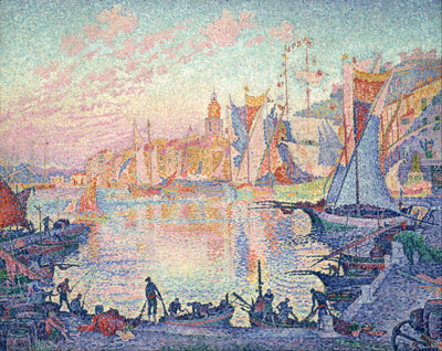 Reproduction du tableau « Le Port de Saint-Tropez - Paul Signac » par Alpha Reproduction en peinture à l’huile