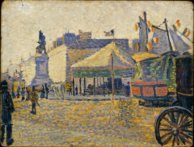 Reproduction du tableau « Place de Clichy - Paul Signac » par Alpha Reproduction en peinture à l’huile