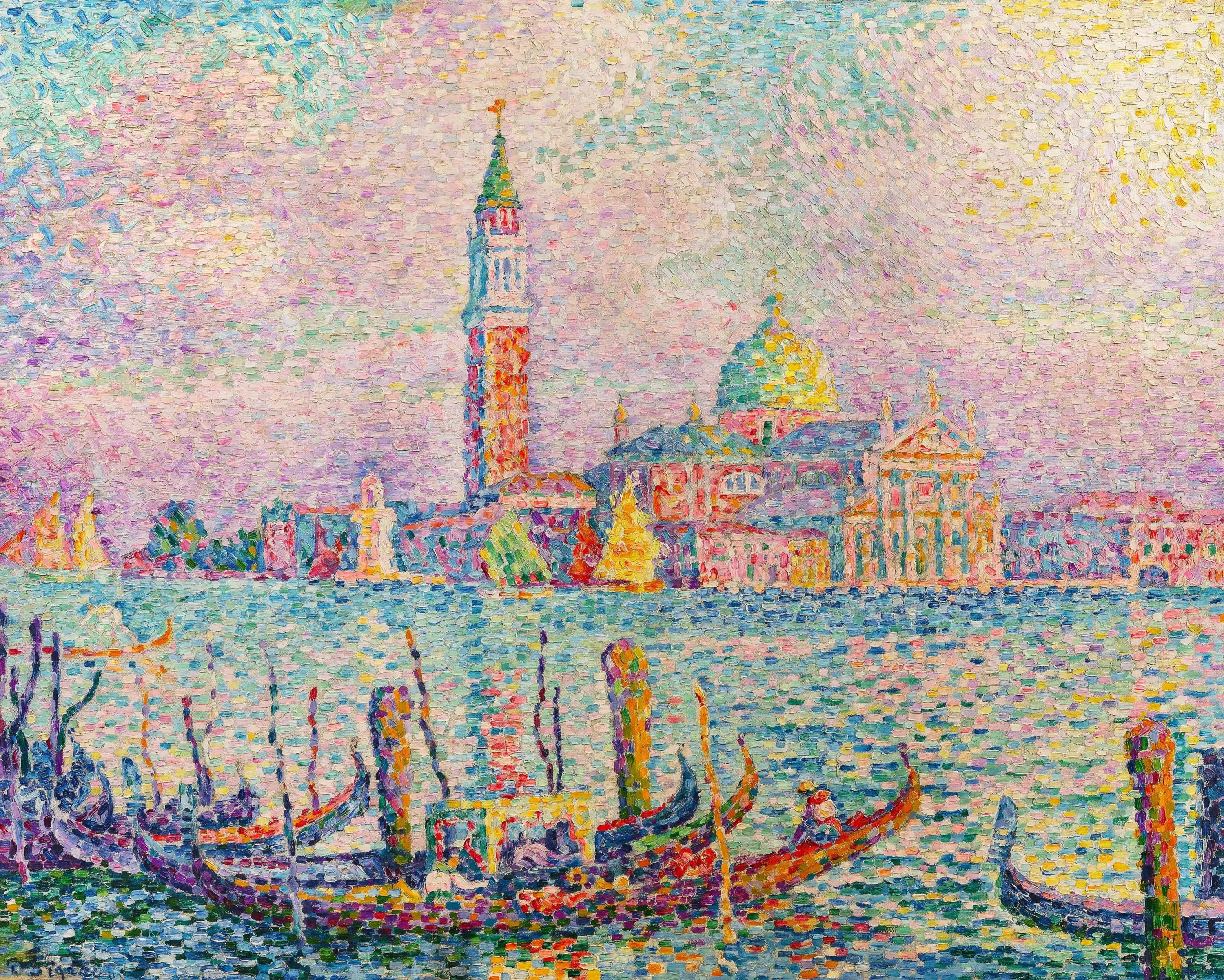 Reproduction du tableau « Saint-Georges. Couchant (Venise) - Paul Signac » par Alpha Reproduction en peinture à l’huile