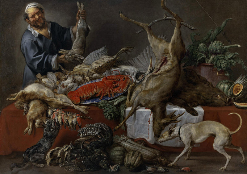 Cuisinez à table avec du gibier - Jacob Jordaens