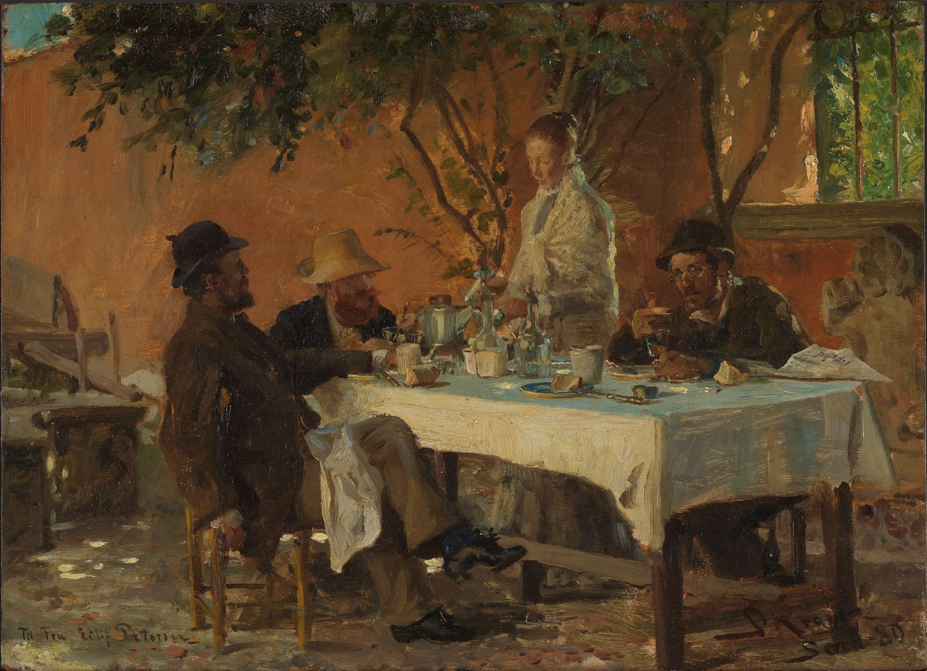 Petit-déjeuner à Sora - Peder Severin Krøyer - Alpha Reproduction
