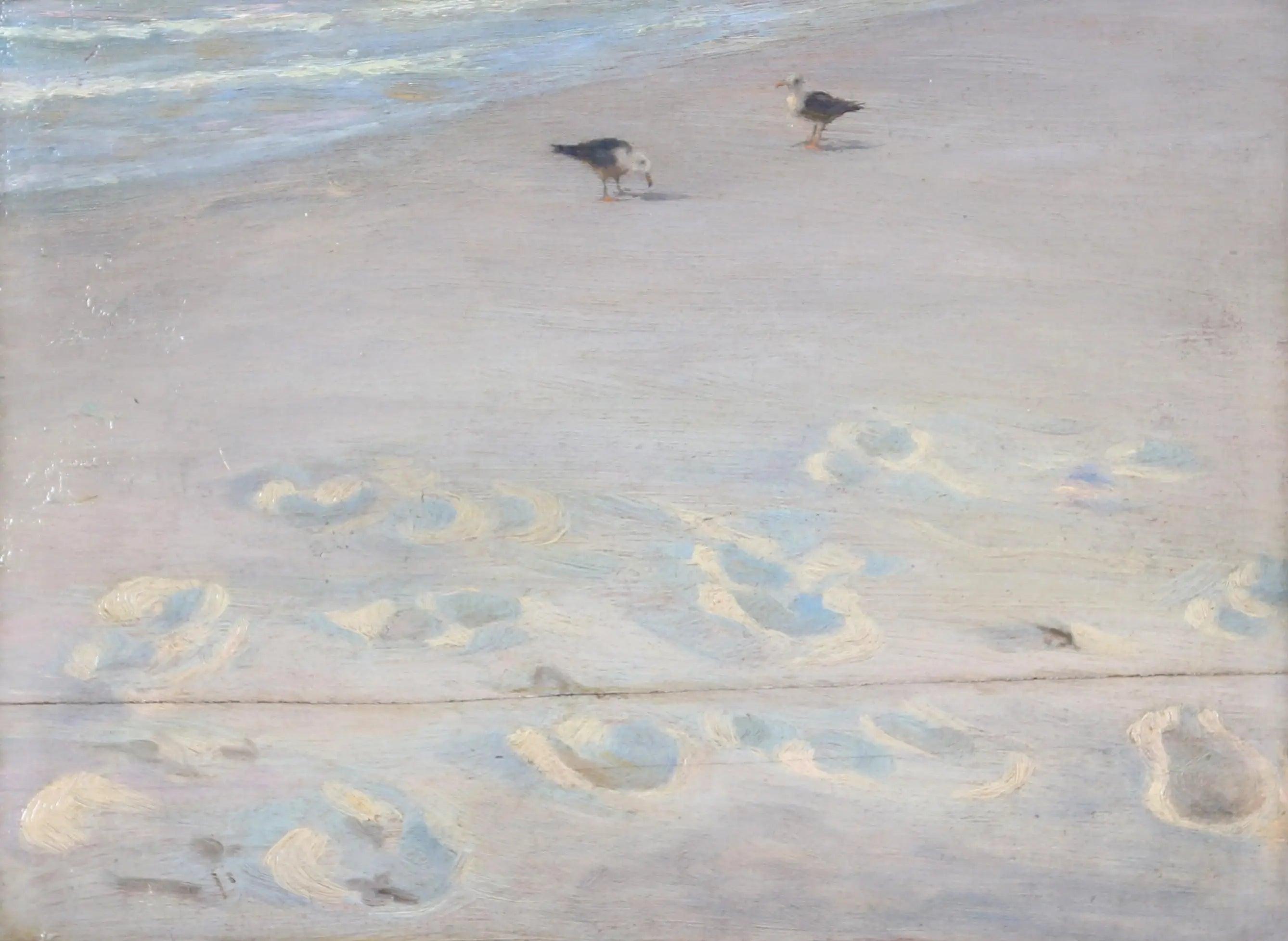 Empreintes de pas dans le sable - Peder Severin Krøyer - Alpha Reproduction