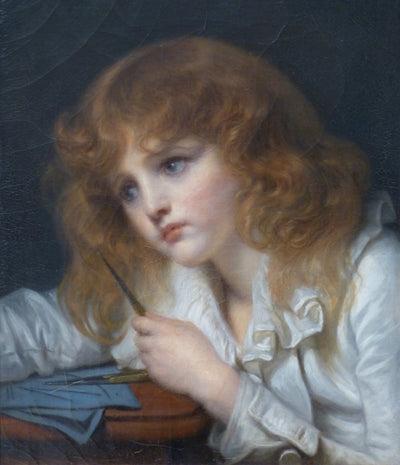 Le petit mathématicien - Jean-Baptiste Greuze - Alpha Reproduction