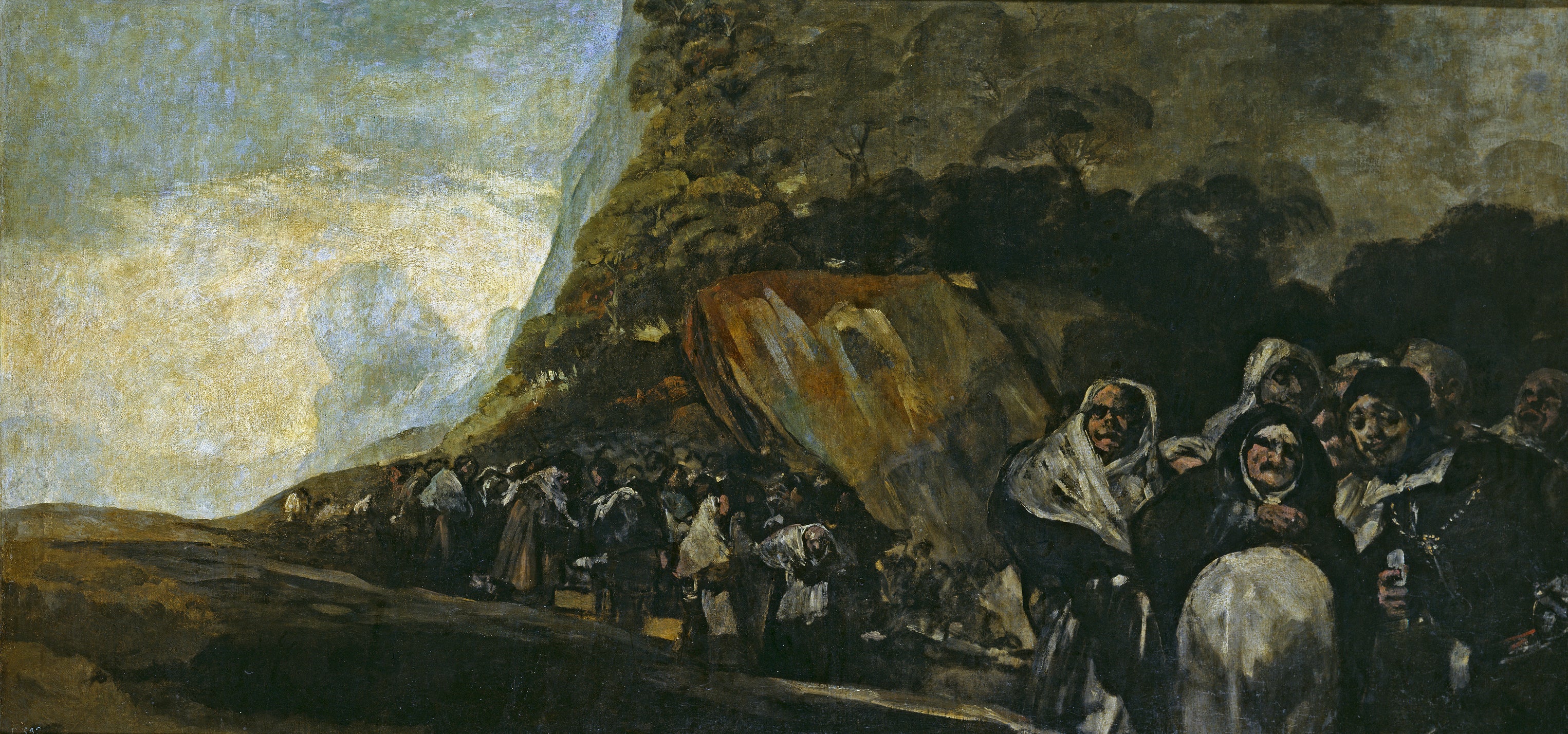 Reproduction du tableau « Procession du Saint-Office - Francisco de Goya » par Alpha Reproduction en peinture à l’huile