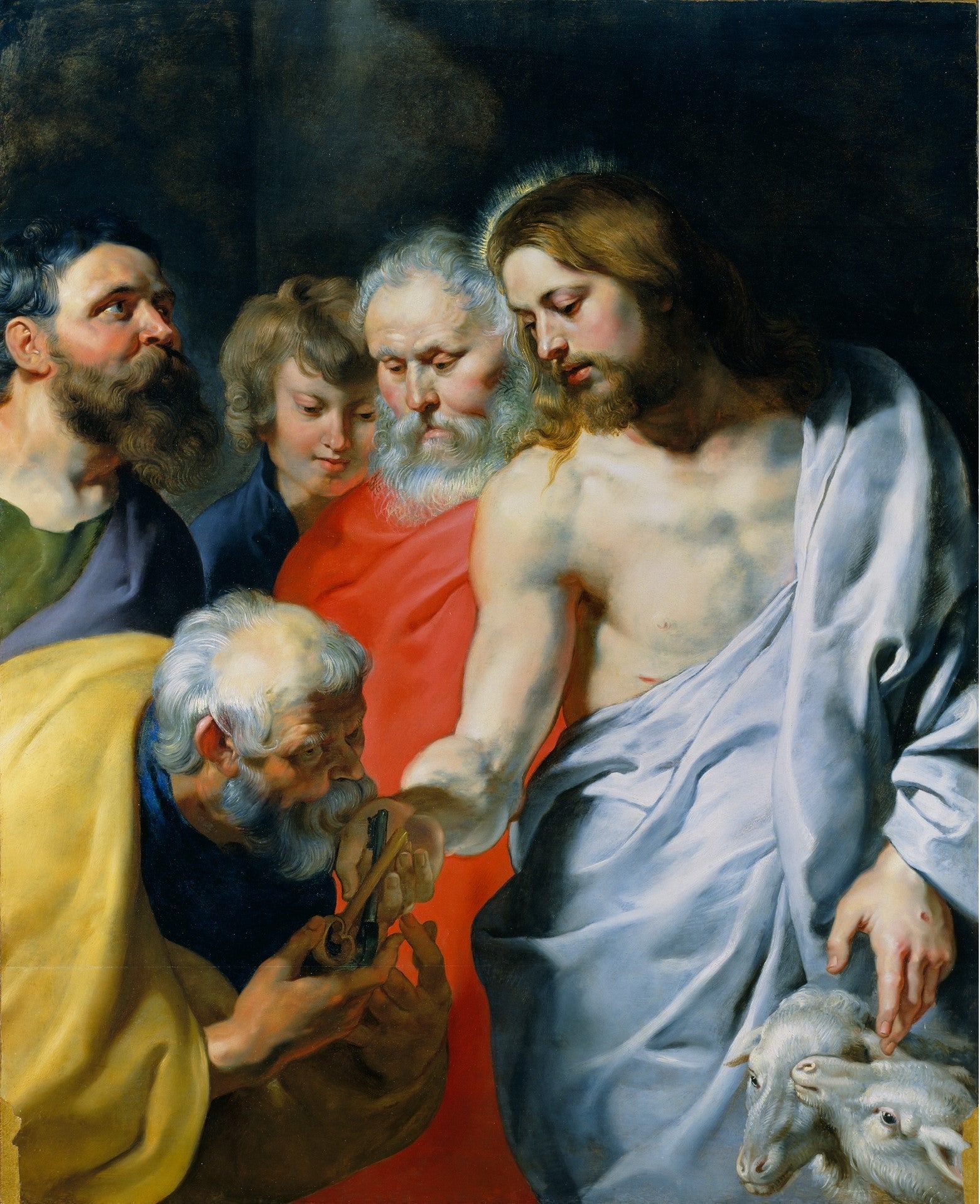 La charge du Christ à Pierre - Peter Paul Rubens