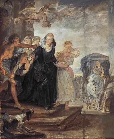 Le départ de la reine de Paris - Peter Paul Rubens