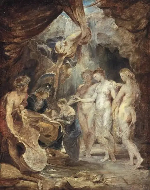 L’éducation de Marie de Médicis (étude) - Peter Paul Rubens - Alpha Reproduction