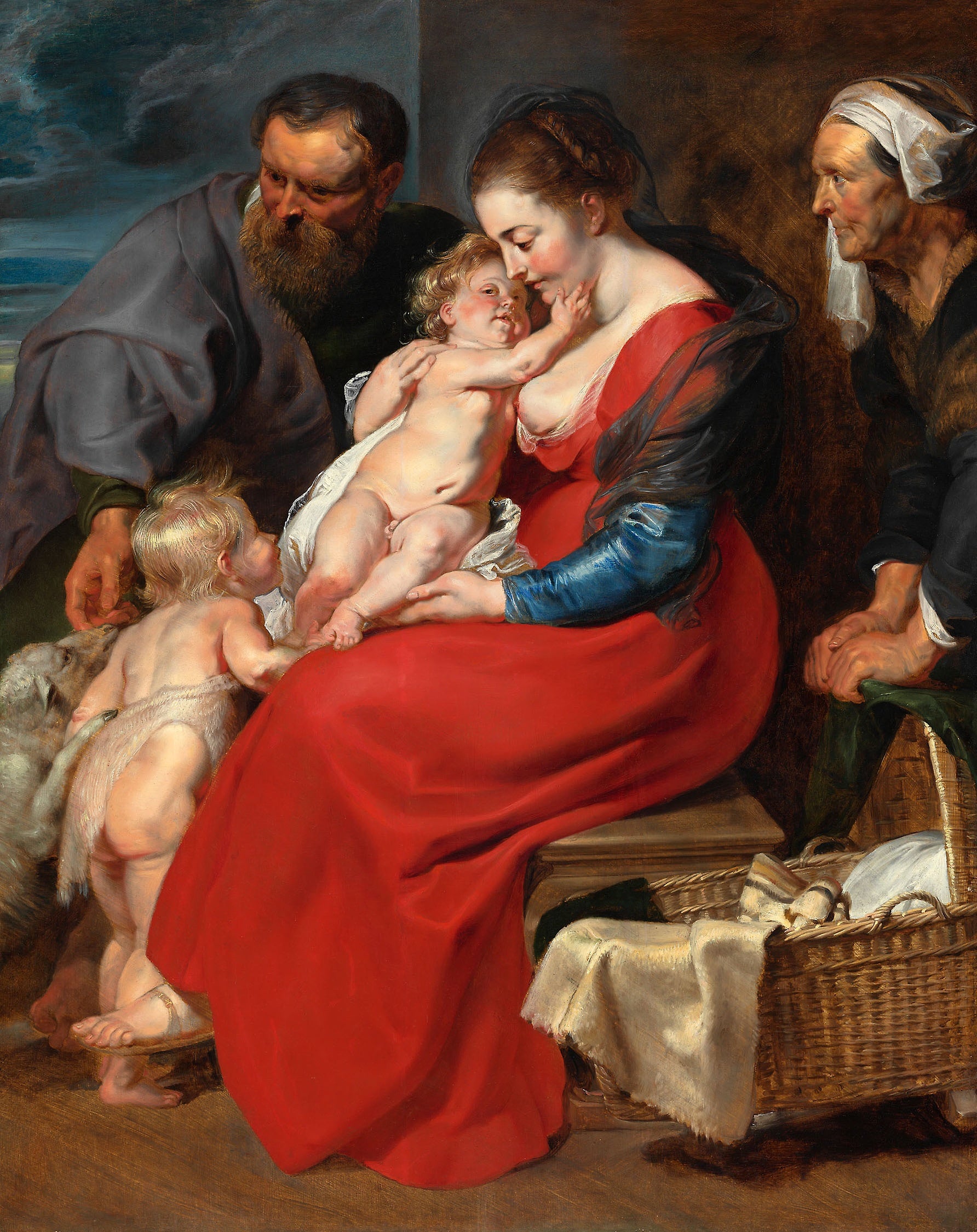 La Sainte Famille avec sainte Élisabeth et saint Jean - Peter Paul Rubens