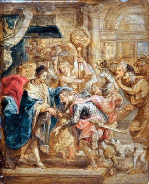 La réconciliation du roi Henri III et d'Henri de Navarre - Peter Paul Rubens