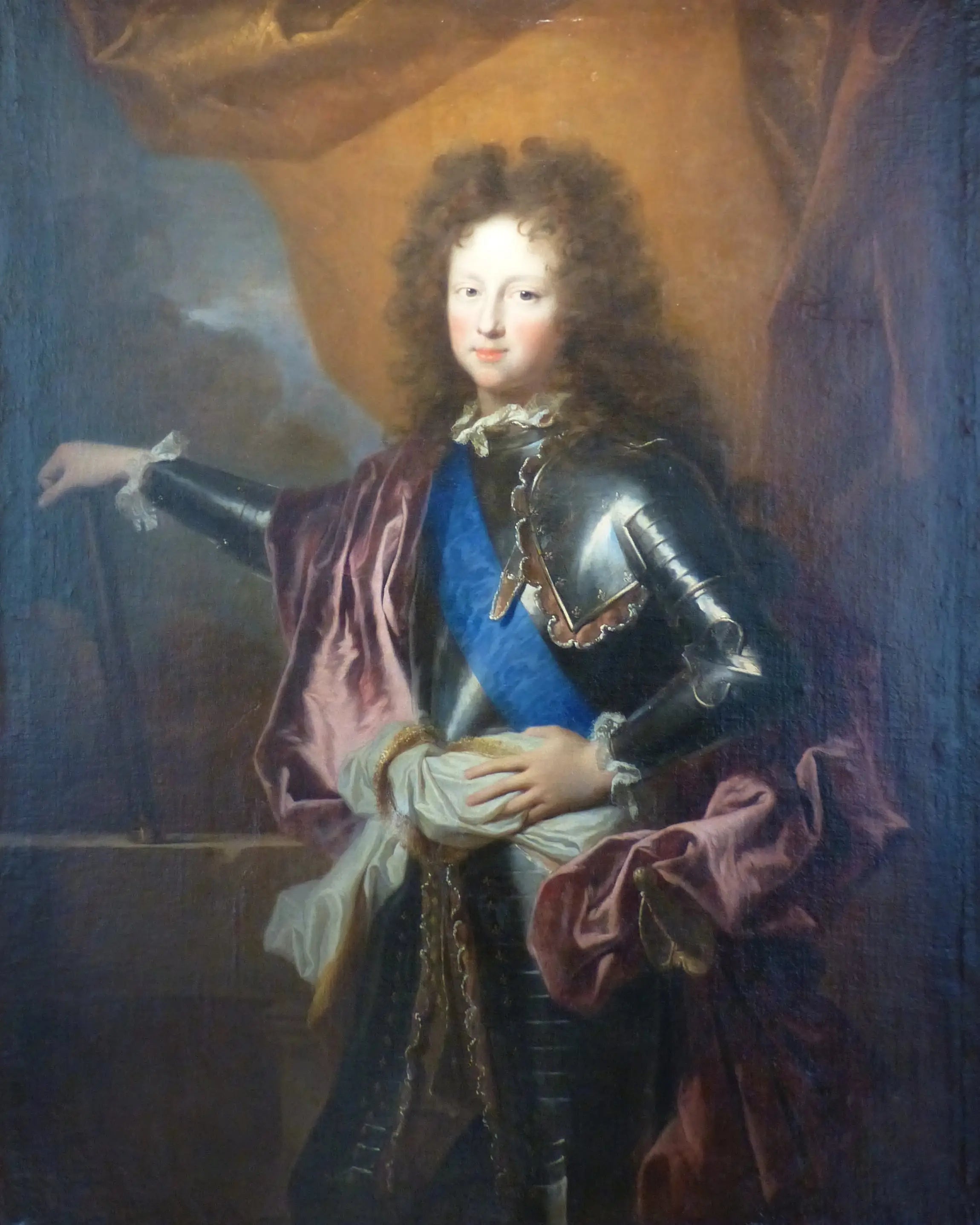 Portrait en buste de Philippe de France (duc de Chartres) - Hyacinthe Rigaud - Alpha Reproduction
