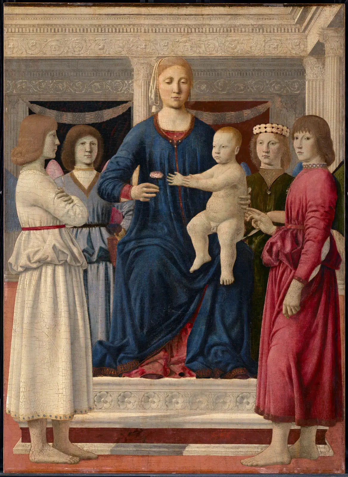 Vierge et l’Enfant avec quatre anges - Piero della Francesca - Alpha Reproduction